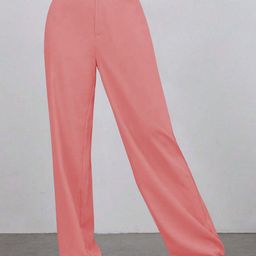 BAESD Women Colourblocked Relaxed Straight Leg High-Rise Non Iron Trousers-image-26