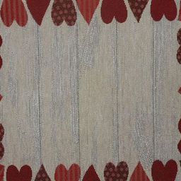 PRAKARTIK 6-Pcs Grey & Red Printed Cotton Dining Table Mats-9