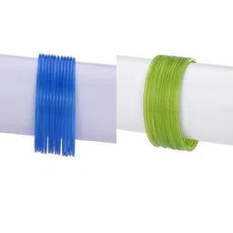 1ST TIME Set Of 24 Blue Alloy Bangles-picture-9