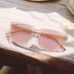 Ted Smith Unisex Square Sunglasses with Polarised and UV Protected Lens image 1