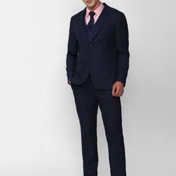 Peter England Elite Slim-Fit Three Piece Suit-picture-34