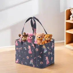 Kuber Industries Purple Set of 1 Regular Tote Basket Organisers-22