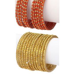 1ST TIME Orange Alloy Bangle-37