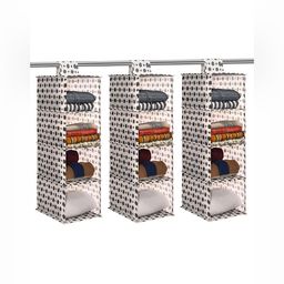 Aura White Set of 3 Regular Multi-Utility Organisers-6