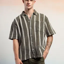 Stylecast X Kotty Men Relaxed Multi Stripes Striped Casual Shirt-image-89
