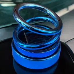 Solar Powered Rotatin Blue colour Perfume Car Air Freshener Aroma Oil-21