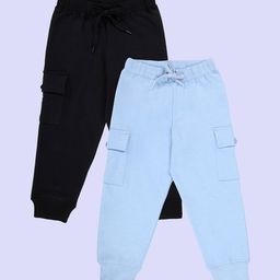 KiddoPanti Boys Pack Of 2 Mid Rise Jogger-picture-39