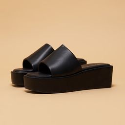 ERIDANI Wedge Sandals with Buckles-50