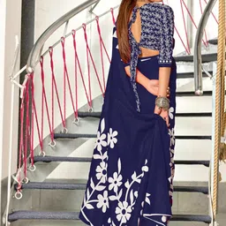 KALINI Designer Block Print Saree image 2