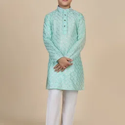 Pro-Ethic STYLE DEVELOPER Boys Embroidered Regular Kurta with Pyjamas-17