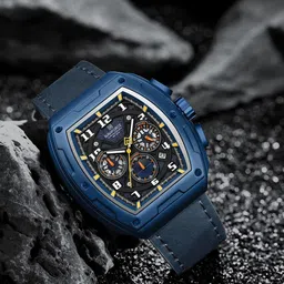 Naviforce Men Dial & Leather Straps Analogue Chronograph Watch NF8053_BE BE BE-picture-3