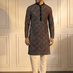 Anouk Men Embroidered Thread Work Kurta-image-32