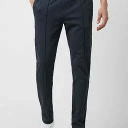 Van Heusen Flex Men Solid Mid Rise Trackpants-image-46