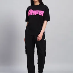 GRIFFEL Printed Oversized Pure Cotton Co-Ords-image-60
