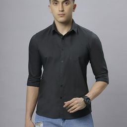 Hence Men Slim Fit Opaque Casual Shirt-image-50