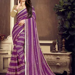 GAVUBAA Multi Pure Georgette Sarees-picture-16