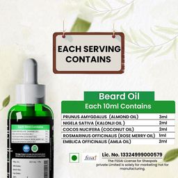 Sheopal's Set Of 4 Natural Blend With Almond Beard Growth Oil- 50 ml Each image 4