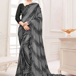 Moda Rapido Printed Ruffles Saree-image-16