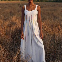 OKHAI Hand Embroidered Pure Cotton Jumpsuit-image-31