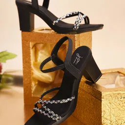JM Looks Party Block Sandals-29