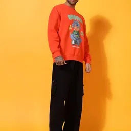 GRIFFEL Men Graphic Printed Sweatshirt image 5