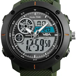 V2A Men Dial & Straps Analogue and Digital Watch V2A-1361-Green image 5