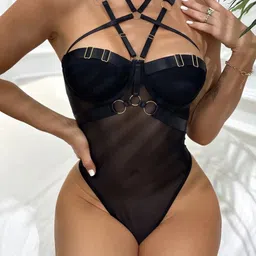 Krelin Women Halter Neck Bodysuit-image-84