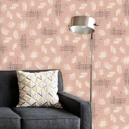 ArtzFolio Printed UV-Resistant Anti-Bacterial Organic Scribble Doodle Peel & Stick Wallpaper-image-6
