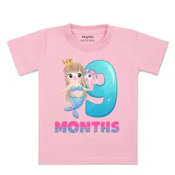 Arvesa Kids Typography Printed Applique T-shirt-picture-27