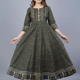 JAIPURI COLLECTION Women Ethnic Motifs Printed Anarkali Kurta-picture-0