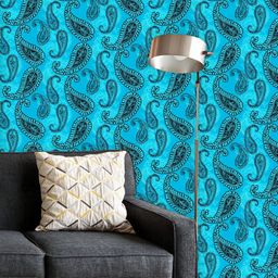 ArtzFolio Printed UV-Resistant Anti-Bacterial Indian Ethnic Paisley Peel & Stick Wallpaper-image-51