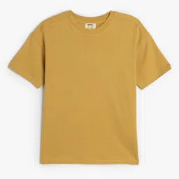 Koton Boys Solid Round Neck Cotton T-shirt-image-62