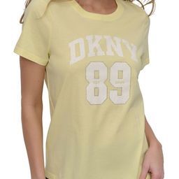 DKNY Typography Printed Stretchable Pure Cotton Regular Fit T-Shirt-image-75