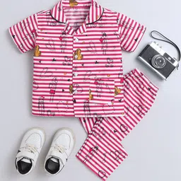 The Magic Wand Boys Geometric Printed Night suit-picture-50