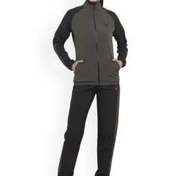 Invincible Women Mock Collar High-Rise Tracksuit-picture-13