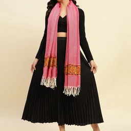 WEAVERS VILLA Women Ethnic Motifs Woven Design Shawl-picture-34