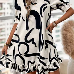 HERE&NOW Print A-Line Dress-picture-18