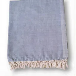 VANISHREE WORLD Blue Cotton Double Bed Blanket-image-30