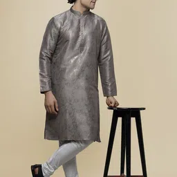 MAAHI FABS Men Printed Regular Thread Work Kurta with Pyjamas image 5