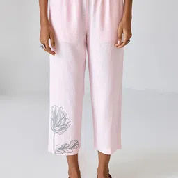 Ancestry Women Floral Embroidered Straight Fit Parallel Trouser-picture-30