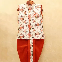 BAESD Boys Floral Printed Regular Kurta with Dhoti Pants-31