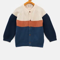 JWAAQ Kids Colourblocked Button Detail Cardigan-image-83