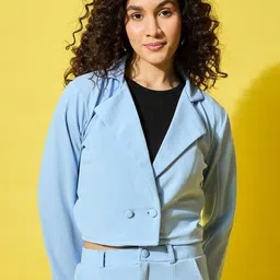 QIOA Crop Casual Blazer-picture-28