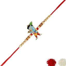 MEIRA JEWELLERY Religious Designer Rakhis With Greeting Card & Roli Chawal-image-71