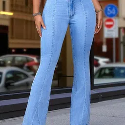 Glossia Women Bootilicious Bootcut Mid-Rise Light Fade Stretchable Jeans-picture-28