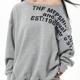Outzidr Women Typography Printed Sweatshirt-image-26