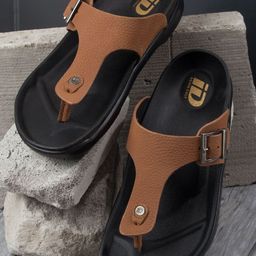 ID Men Leather Slip-On Comfort Sandals-image-29