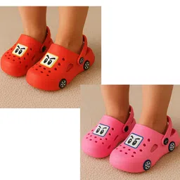 ONFEET Kids Set Of 2 Solid Clogs-12
