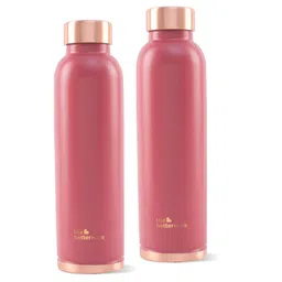 The Better Home Maroon 2 Pieces Brand Logo Printed Copper Water Bottles- 950 ml Each-image-44