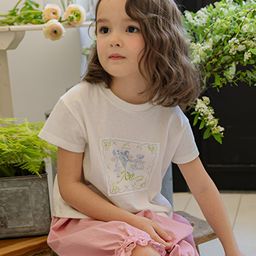 LULU & SKY Girls Floral Printed Applique T-shirt-picture-7